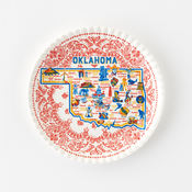180° Melamine Plate- Oklahoma