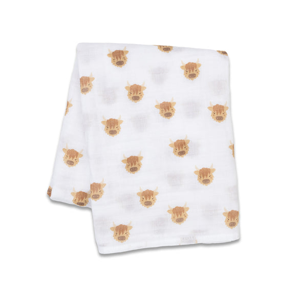 Lulujo Cotton Swaddles – Scottish Highlands – 40×40
