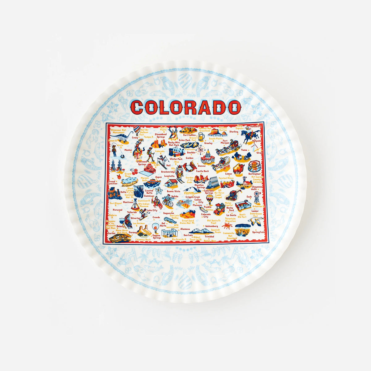 Platter 16" round melamine platter