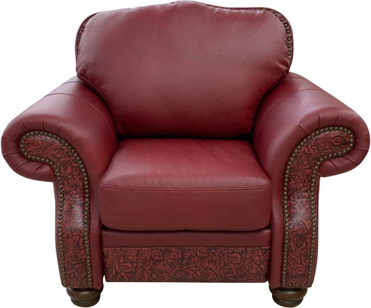 Rowan Swivel Glider Recliner with Calderon Mahogany