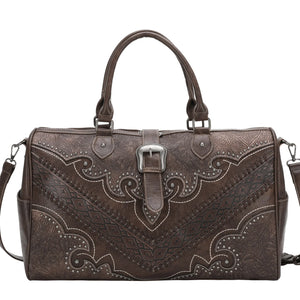 MW1131-5110 Montana West Buckle Collection Weekender Bag