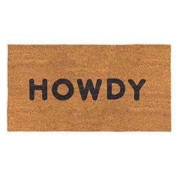 30x16  Doormat- Howdy