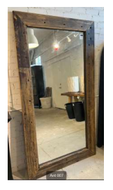 FULL SIZE MIRROR OAK