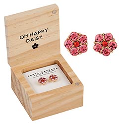 Earring Treasure Box-  Daisy