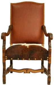 Regency Chair With Axis Hide Both Sides And Leather