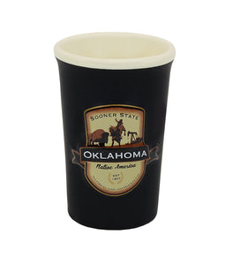 Oklahoma Emblem Shot Glass