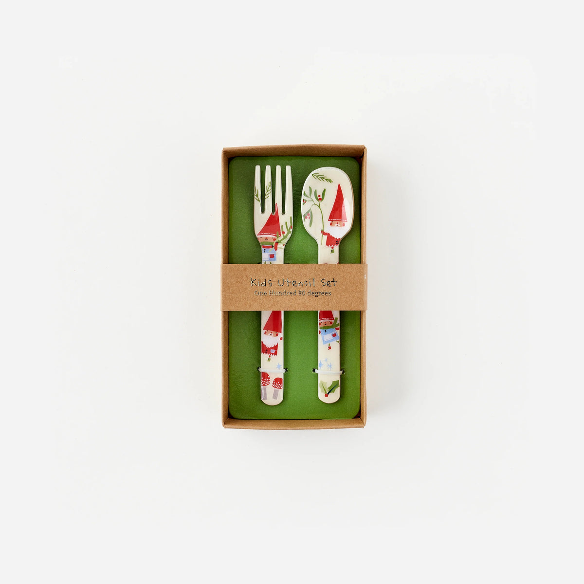 Gnome Kids Spoon and Fork Set in Gift Box