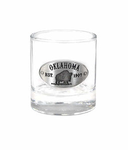 Oklahoma Medallion Shot Glass