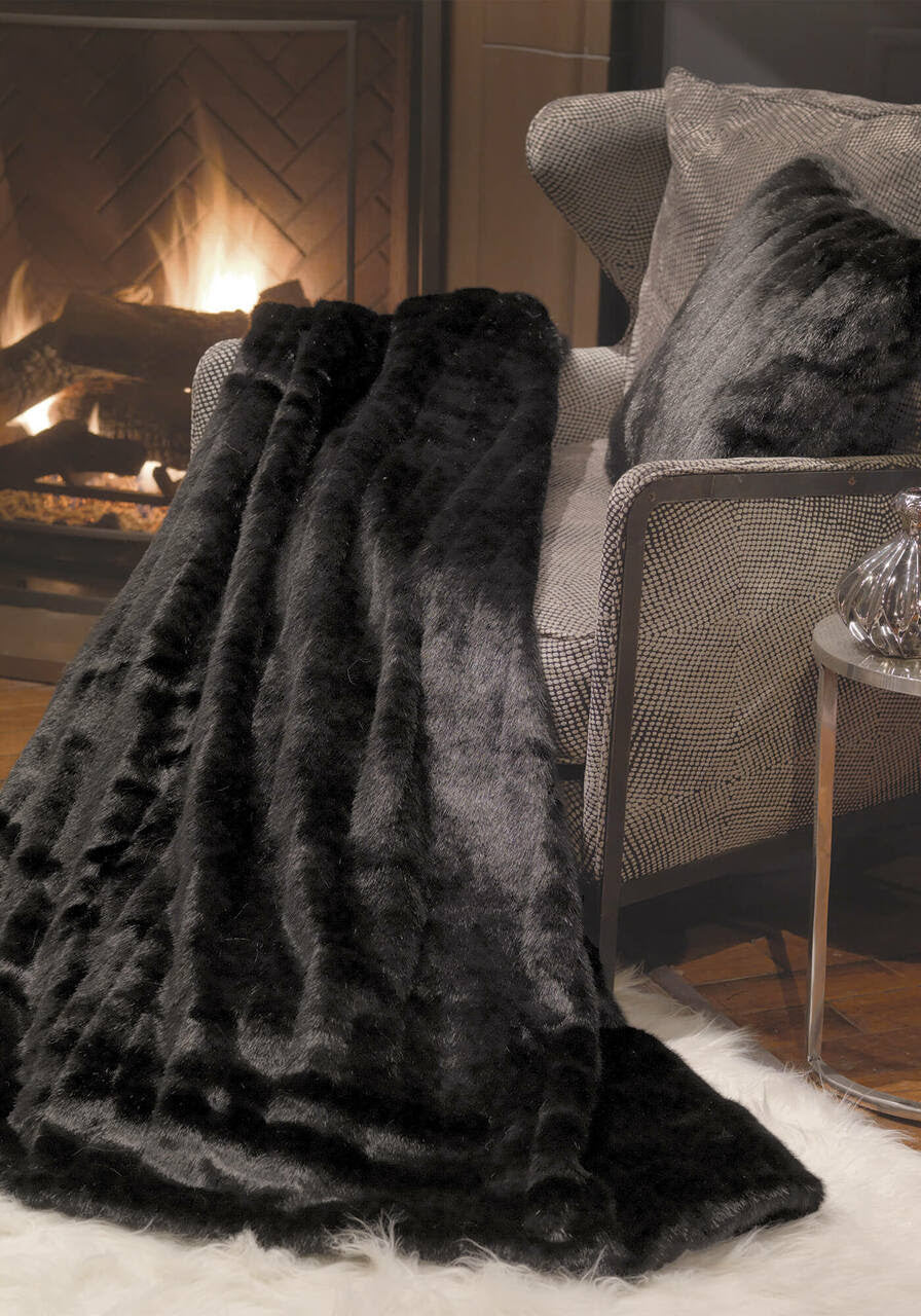 Signature Series Black Mink Faux Fur