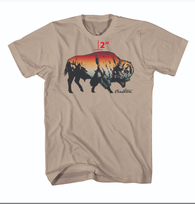 PC OMBRE BISON GRAPHIC TEE