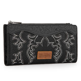 WG145-212 Wrangler Embroidered Bi-Fold Wallet