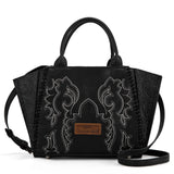 WG145G-8300 Wrangler Embroidered Trapezoid Concealed Carry Tote/Crossbody