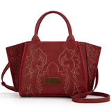WG145G-8300 Wrangler Embroidered Trapezoid Concealed Carry Tote/Crossbody