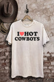 I Love Cowboys Graphic Top