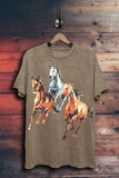 Wild Horses Graphic Top