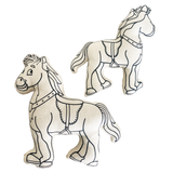 Horse for Coloring and Play