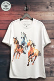 Wild Horses Graphic Top