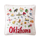 Oklahoma Embroidered Pillow - Angela Staehling