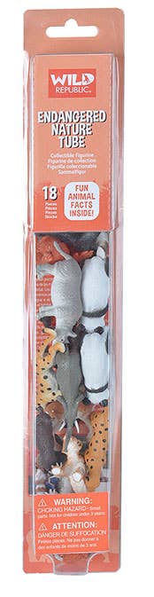 Nature Tube Endangered Animal 13"