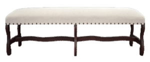 Aspen Ottoman Bench 7ft in Fabric