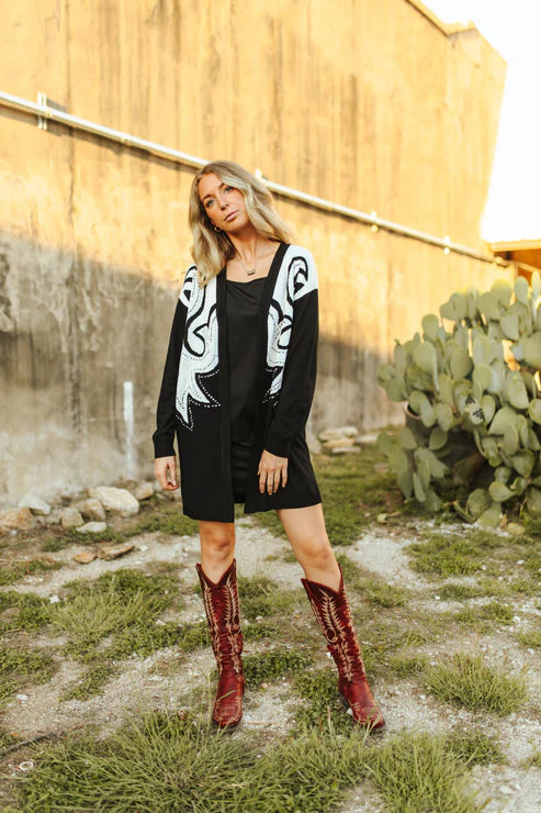 SADDLE SWAPPIN CARDIGAN