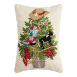 Western Christmas Tree Hook Pillow - Mary Lake Thompson
