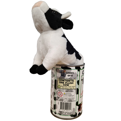 Canned Cow | Stuffed Animal Plush w/Funny Jokes | Gift
