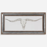 Western Skull Mount Framed Print