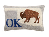 Ok Buffalo Hook Pillow