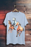 Wild Horses Graphic Top