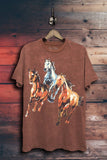Wild Horses Graphic Top