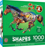 Contours - Horsing Around 1000 Piece Shaped Puzzle