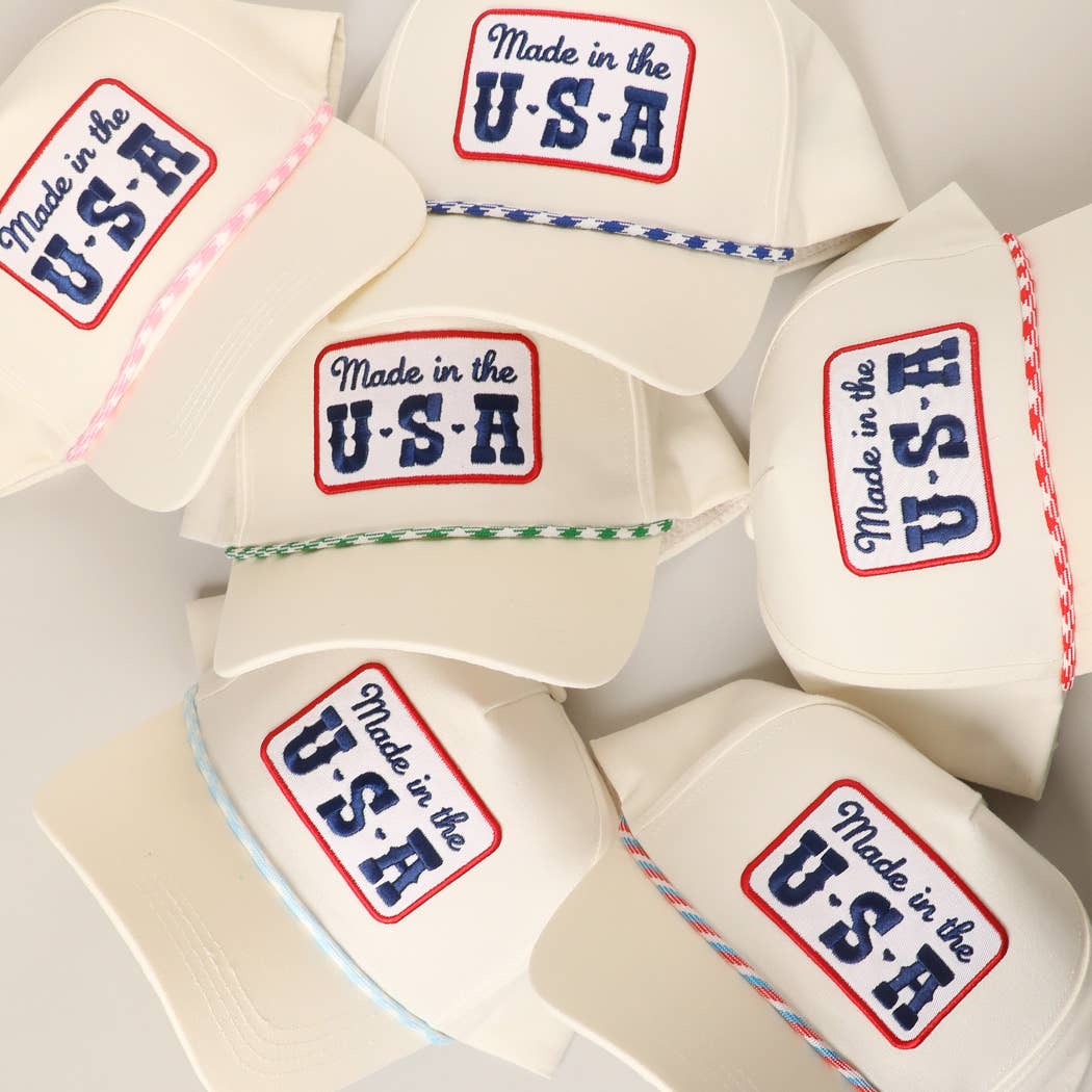 Made in the USA Embroidery Patch Trucker Hat