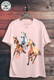Wild Horses Graphic Top