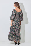 CHEST SMOCKING DETAILED MAXI DRESS