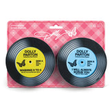 Dolly Parton Record Sponges, Set of 2, Parody Vinyl Designs