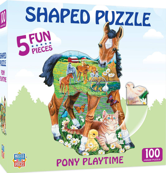 Pony Playtime - 100 Piece Shaped Puzzle