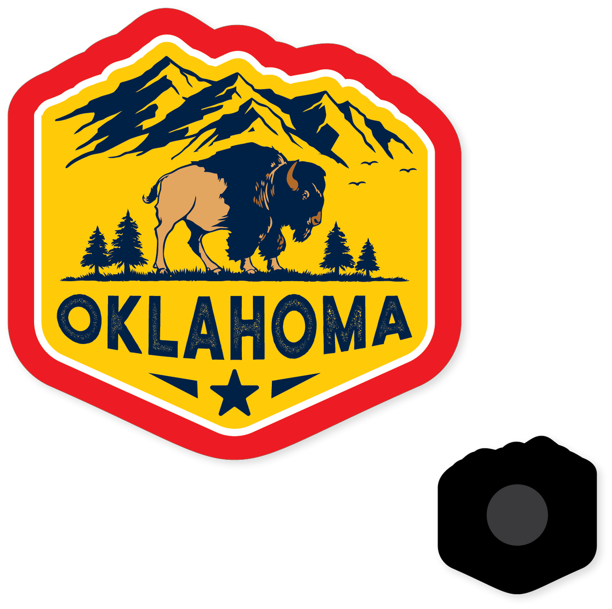 Magnet - Oklahoma Buffalo Badge