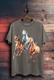 Wild Horses Graphic Top