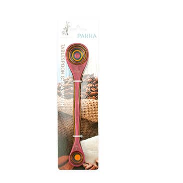 9" Rainbow Pakka Double Measuring Spoon - Carded