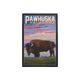 LAPEL PIN Pawhuska, Oklahoma, Buffalo & Sunset