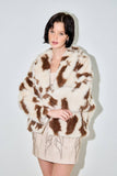 COW PRINT FUR JACKET