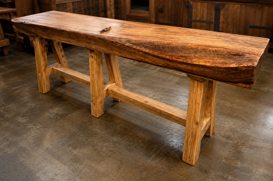 Large Log Sofa Table