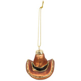 Glass Cowboy Hat Ornament