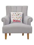 Oklahoma Embroidered Pillow - Angela Staehling