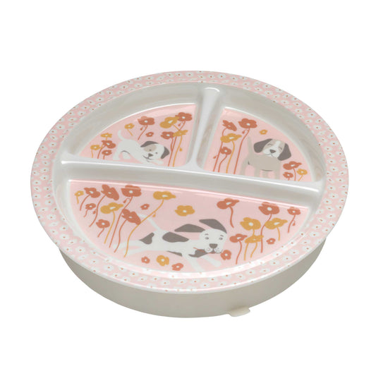 Divided Suction Plate | Puppies & Poppies