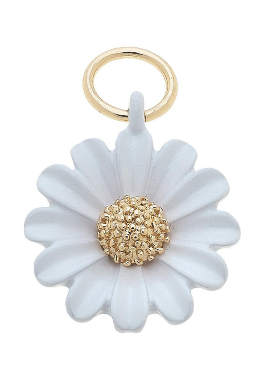 Enamel Daisy Flower Charm