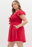 D25800 RED DRESS