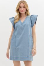 Light Blue Denim Dress D26079