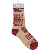 Give A Girl Boots Socks